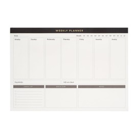 Kokonote Weekly Planner - Basic Studio / 64 Tear Off Pages, A4 Planner, Desk Organiser, Family Planner, Desk Calendar, Organiser Planner, To Do List Book, Weekly Desk Planner/Cute Stationery