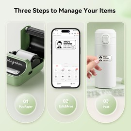 NIIMBOT B21 Pro Label Maker, 300DPI, Fun APP, Waterproof Label, Portable Label Printer, Bluetooth Sticker Printer for Notes, Scrapbook, Photo,Home Organization (Green)