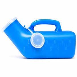 Urinal Bottles for Men – 1200mL Thick Plastic Urine Containers with Lids for Men