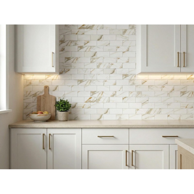 Yipscazo Peel and Stick backsplash 3 x 6 Inches 3D