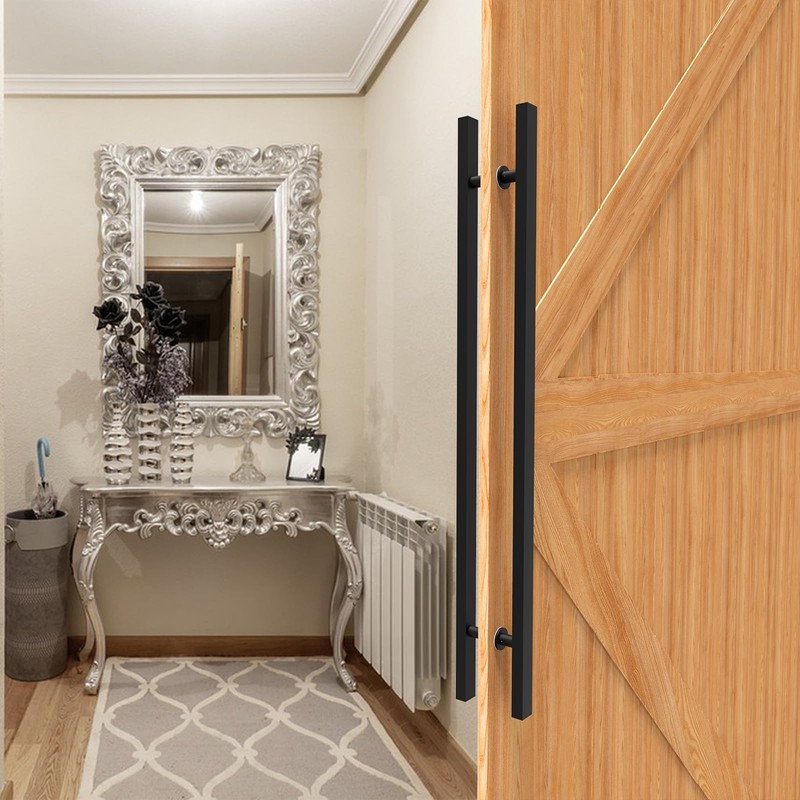 LVYIHAN 48 inch Large Stainless Steel Front Door Handle Double