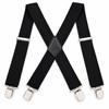 Wide X-Back Suspenders for Men – Adjustable 4-Clip Elastic Straps