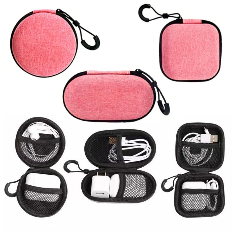 3 Pack Earbud Case, BetterJonny EVA Hard Earphone Carrying Case