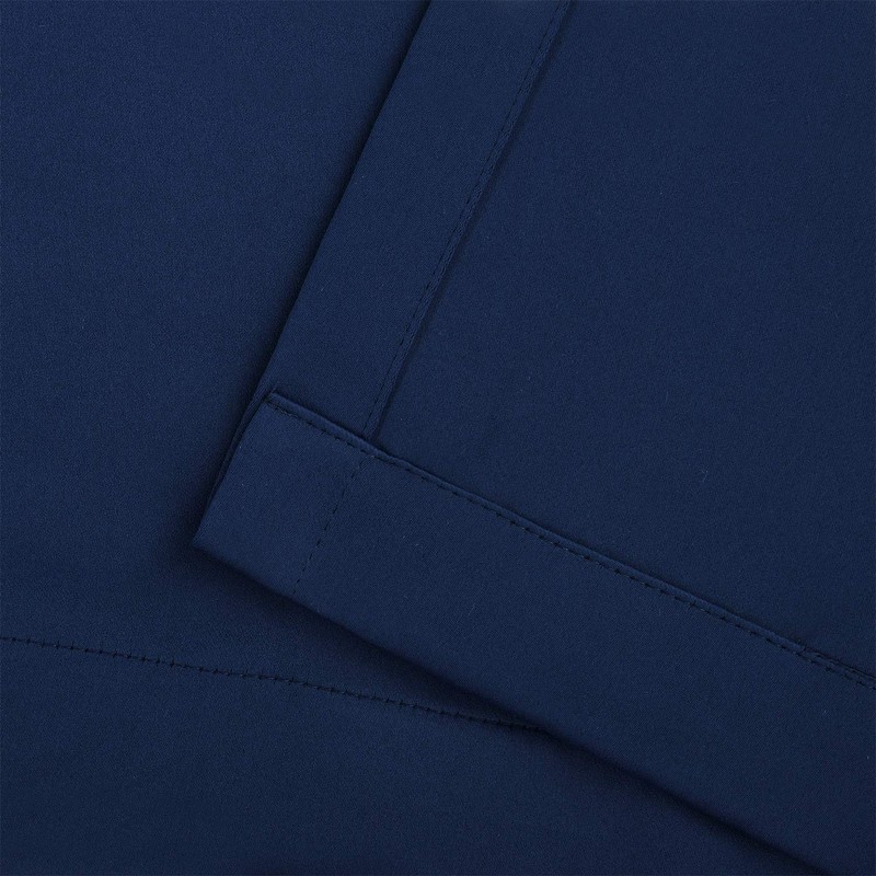 Superior Solid Blackout Collection 2 Panels Room Darkening Curtains, 52"