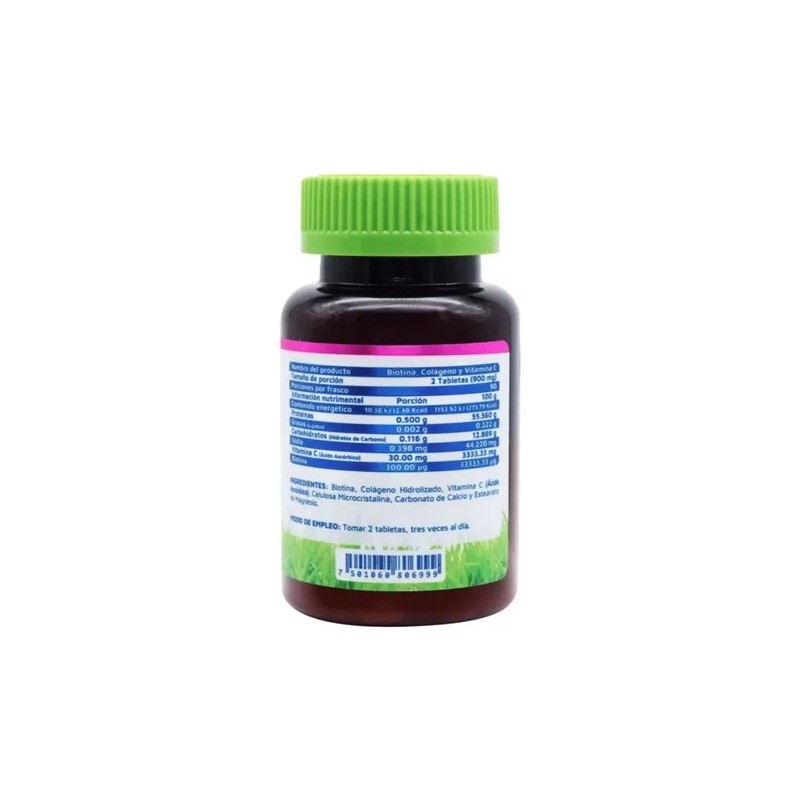 Biotina, Colágeno Y Vitamina C 180 Tabletas Vidanat