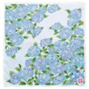 Yamamoto Nisshoten Yuzen Embroidered Handkerchief, Hydrangea B Blue, Japanese Pattern, Elegant, Made in Japan