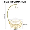 Livabber Countertop Fruit Basket Bowl with Banana Hanger, Modern Standing