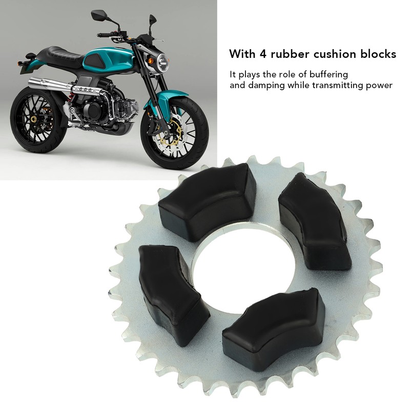 420 32T 50mm Rear Sprocket with Cushion Rubber Wheel Sprocket