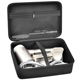 Hair Dryer Case Holder for Shark HD112BRN Hair Blow Dryer HyperAIR IQ 2-in-1 Concentrator, Blow Dryers Storage Pouch Bag for Dyson/for Shark Flexstyle Styler Attachments and Clips, Black-Box Only