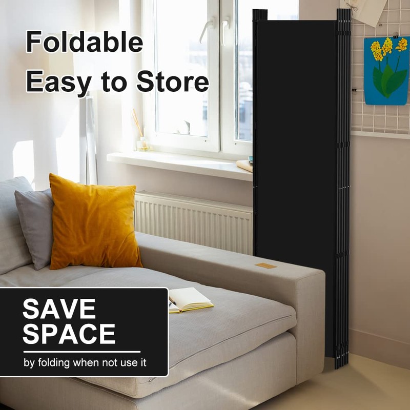 Kokorona 6 Panel Room Divider, 6FT Tall Folding Privacy Screen