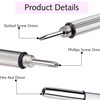 2 Pcs Mini Eyeglass Screwdriver Multifunction Hand Tool 3-in-1 Eyeglass