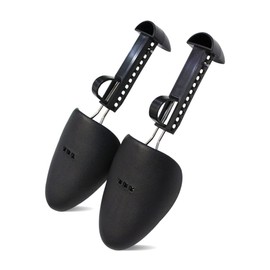 Erioctry 2 Pairs Black Practical Plastic Adjustable Length Women Shoe Trees Shoe Stretcher Boot Holder Shaper Support with Tension Spring Coil