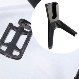 Harilla Bike Crank Kickstand Road Bike Flat Stand Replacement Foot Support Tripod Holder for Apartment Home Outdoor Activities Riding Black