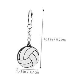 WHAMVOX 5pcs Pvc Volleyball Keychain Durable Bag Charms Handbag Accessories Stylish Sports Souvenirs for Men Women for Parties Events Everyday Use