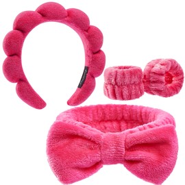 Ztomine Headbands for Women - Spa Headband and Wristband Set - Headband for Washing Face,Facial Mask,Makeup and Skin Care,Gifts for Women and Teen Girl Gifts Trendy Stuff