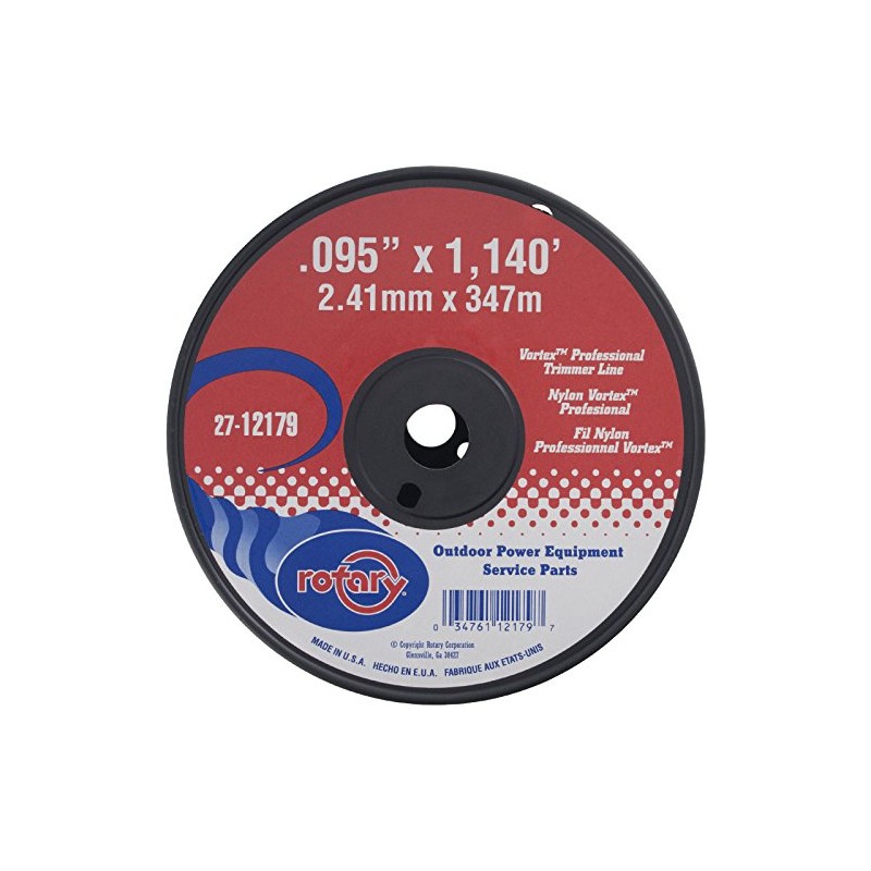 Rotary Item 12179, Vortex Trimmer Line .095 X 1140' ,