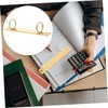 Operitacx Pack of 2 Binder Closure, Large Pen Holder, Rings,