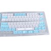 129 Keys Keycaps for XDA Height Accurate Keystrokes Blue White