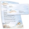 Writing Paper Set 40 Pieces Winter Landscape Nature and Landscape