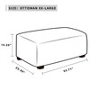 Easy-Going - Funda elástica otomana Plegable, Protector de Muebles, Rectangular,
