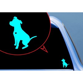Cute Pitbull Dog, Pets Sticker Decals, Car, Truck, Motorcycle, Window, Laptop, Tumbler, Sports, Phone, Home Decoration, Funny Designs, Made in The U.S.A.