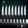 zongchuan 4.5 Inch Steak Knives Set of 8, Micro-Cutting Point