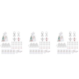 90Pcs Keychain Baby Baptism Shower Wedding Souvenir Guest Gift Wedding Decoration Christmas Decor