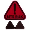 Pet Dog Bite Risk Embroidered Pacth Hook & Loop Funny