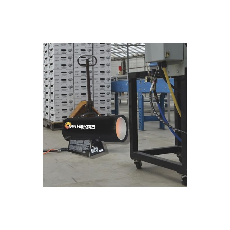 Mr. Heater 35,000 BTU Propane Forced-Air Heater #MH35FA, Black