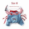 Funny Halloween Pet Costume for Dogs – Striped Jumpsuit with