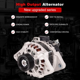 TOPAZ Alternator Compatible with 2012-2017 Hyundai Accent Veloster 2012 2013 Kia Rio 1.6L L4 373002B510 373002B300 2616741 13209N 12V 90A