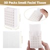 NatNarr 50 Pack Pocket Tissues, 3 Ply Ivory Gingham Travel