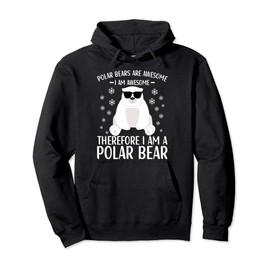 Polar Bear Quote Cool Polar Bears Apparel for Kids Pullover Hoodie