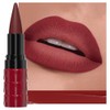 evpct Dark Red Gradient Matte Lipstick Lip Liner Combo Set