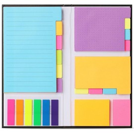 Timotech Juego de Notas Adhesivas para la Escuela, Post It para Libros, Artículos de Oficina, Paquete de 410 Block de Notas Adhesivas, Papelería Aesthetic y Útiles Escolares