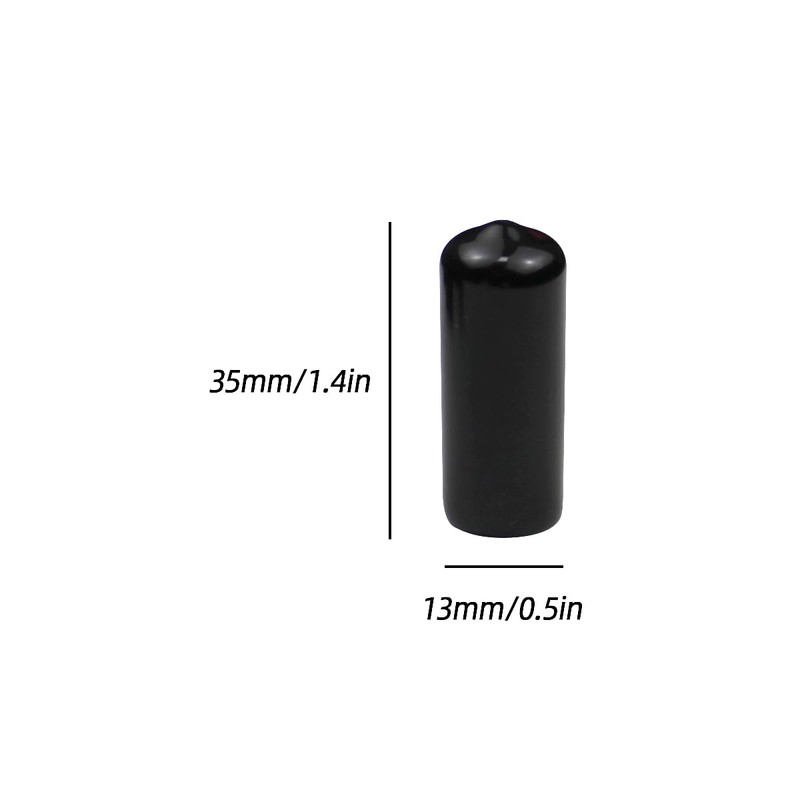 PolyMath Snooker Tip Cover Cue Protector, 10pcs Pool Cue Tip