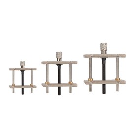 Qiterr 3 Pieces/Set Clock Movement Holder, Metal Clock Movement Fixed Base Holder Watchmaker Accessories Repair Tool