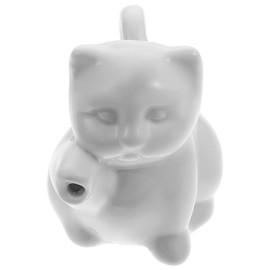 Ceramic Creamer Pitcher Cat Shaped Ceramic Gravy Boats Coffee Milk Creamer Pitcher, Milk Jug,Sauce Pitcher,Milk Creamer Jug for Kitchen 50ML/17OZ