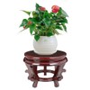 Rluii Chinese Display Stands Hand-Crafted Rosewood Oriental Vase Stand accessories
