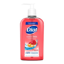 DIAL Jabón para manos, Granada Mandarina, 460ml, elimina el 99% de las bacterias, dermatológicamnete probado con vitamina E.