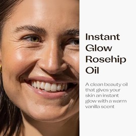 Trilogy Aceite De Rosa Mosqueta Brillo Instantáneo (30Ml) - Con Mica Y Escualano - Apoya La Producción De Colágeno, Hidrata Y Repara Mejorando La Text