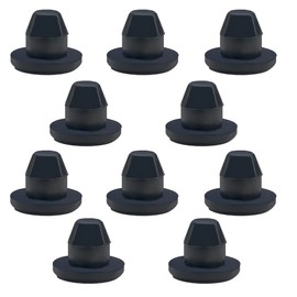 DUSCOKE 10PCS Bottle/Floor Jack Oil Plugs, 8mm Rubber Horizontal Jack Filler Bung Plug for Oil Reservoir Filler Hole, Universal Flat-Head Hydraulic Seals Replacement Accessories (10PCS)