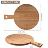 3 Set of Acacia Wood Cutting Boards with Handle, Wooden