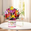 Luerbi Flower Bouquet Pop Up Cards, Birthday Flower Card, Get