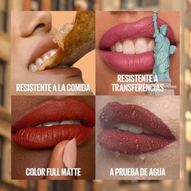 Maybelline Superstay Matte Ink, Labial Lquido Mate con Pigmentos de Color Intenso, Larga Duracin Hasta 16 Horas, No Transfiere, Tono 112 Composer, 5  