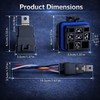 2PCS 5 Pin Waterproof Relay Kit, 40/30 Amp 12V SPDT