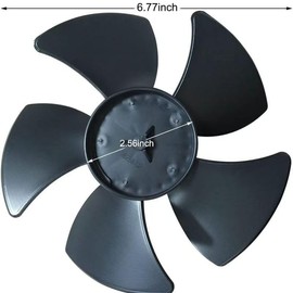 W10156818 Refrigerator Condenser Motor Fan Blade Replaces Compatible with Whirlpool Kenmore Sears Jenn-Air Amana AP4323896 1454592 61006191 EA1964356