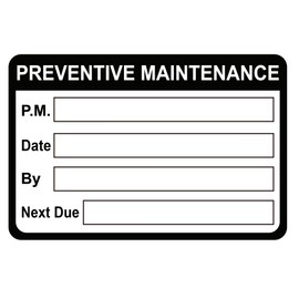 2x3 inch 200 PCS Preventive Maintenance Stickers for Machines and Equipments