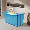 QUSKLISU Foldable Bathtub, Portable Collapsible Bathtub 22.45gal Capacity, Modern Plastic