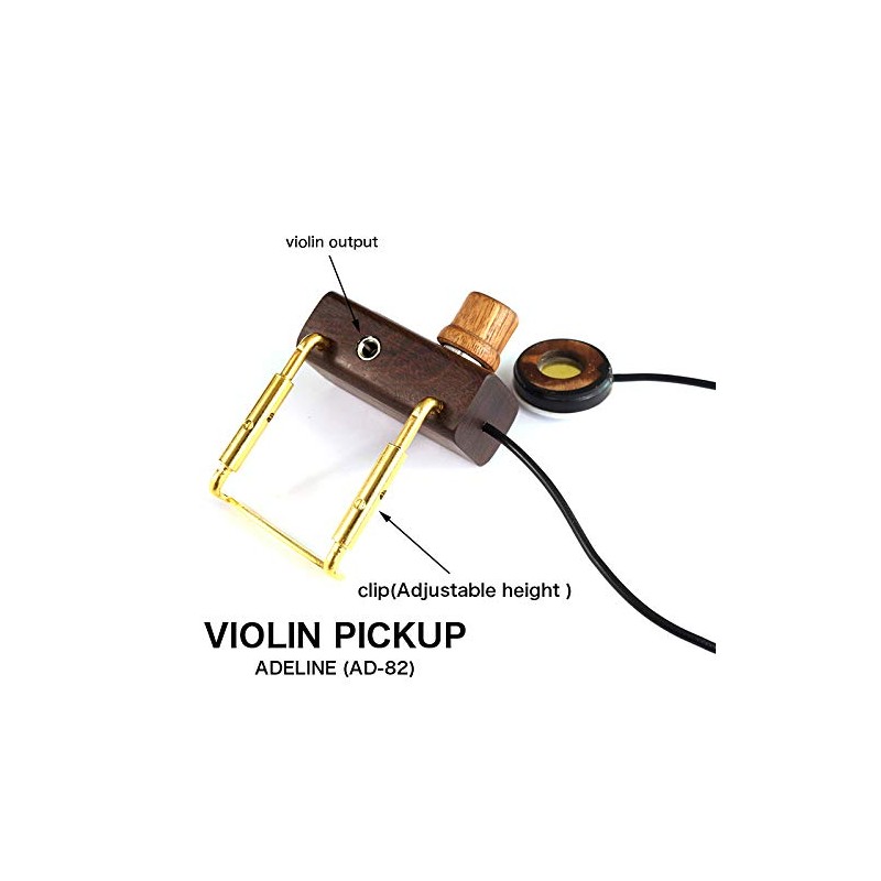 adeline Violin pickup, no damage to paint, carrying volume adjustment